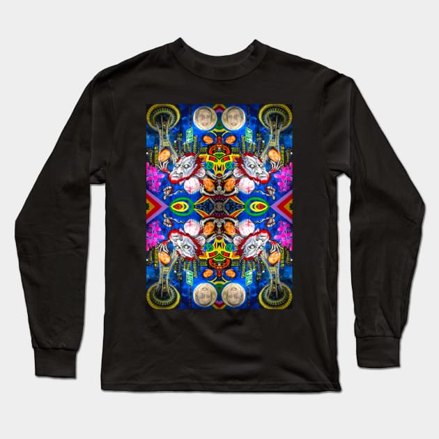 Face Off 2: The Quickenening PATTERN Long Sleeve T-Shirt by Jacob Wayne Bryner 